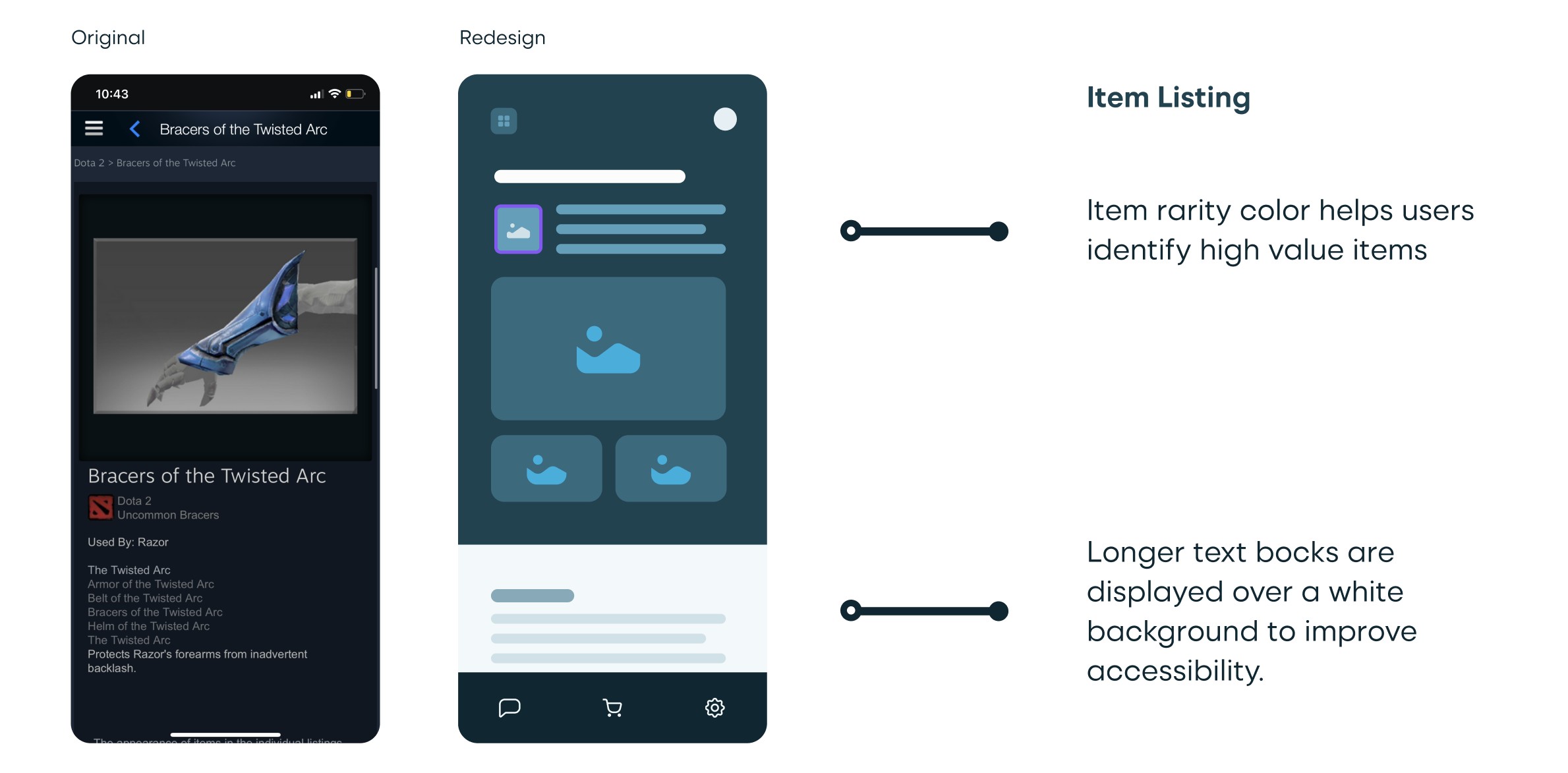 Steam Redesign Key Wireframes